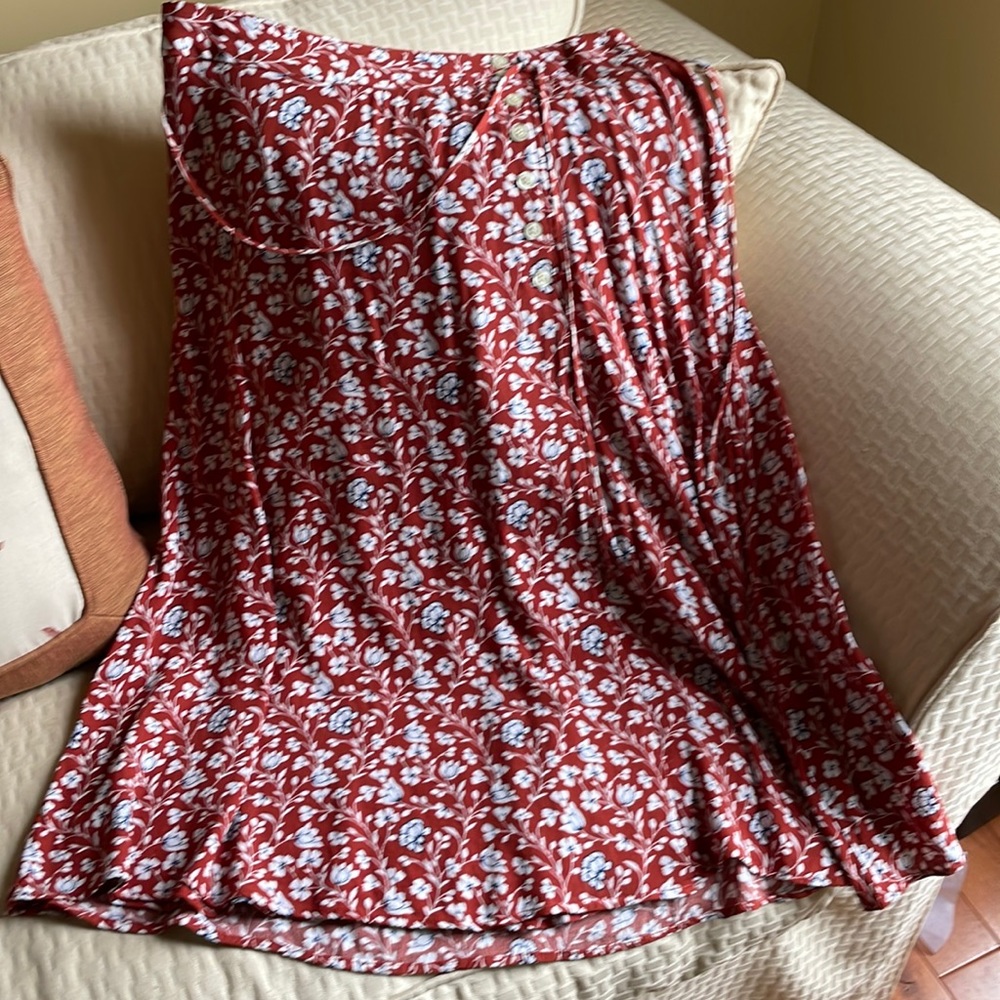 Faux wrap skirt
